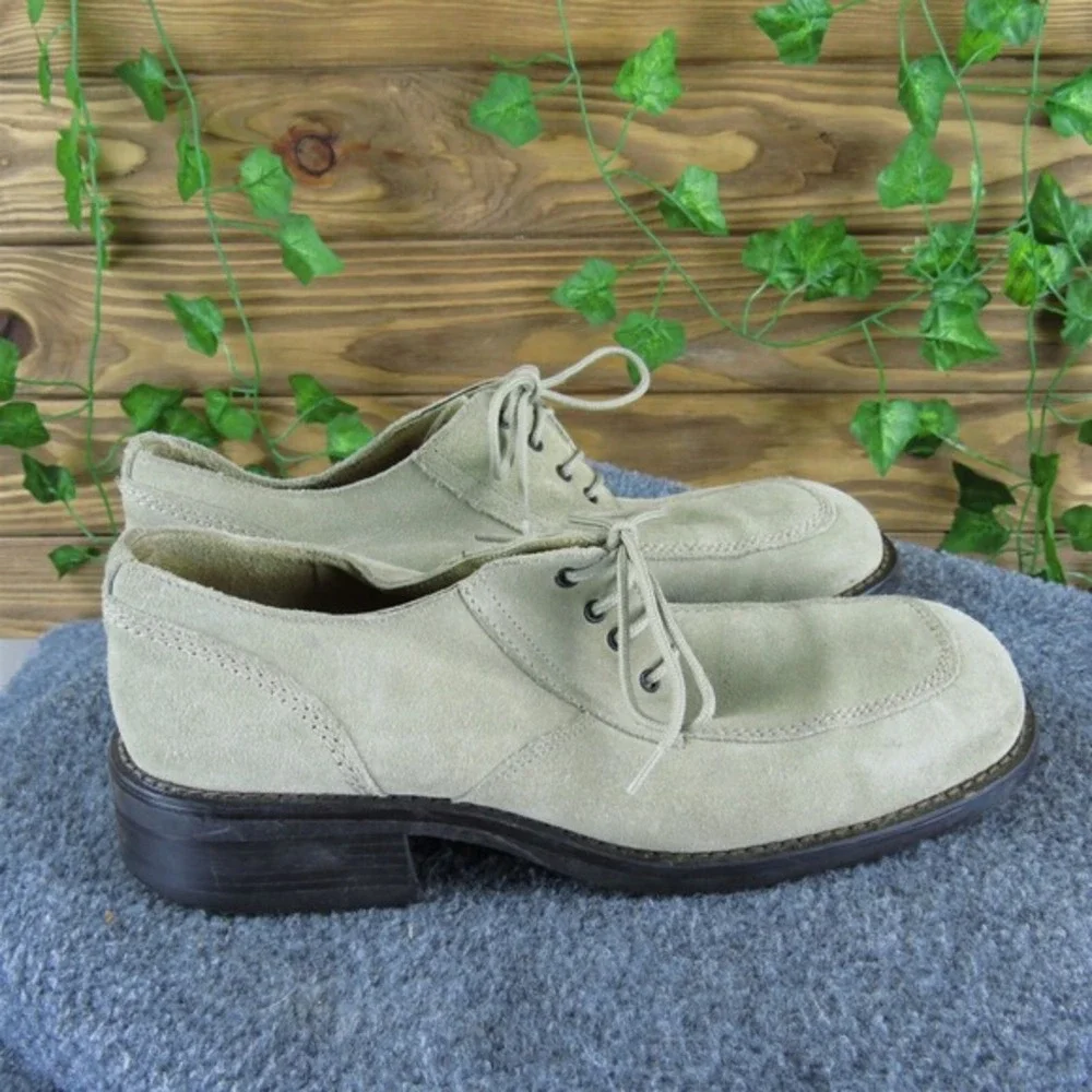Aldo Men's Italy VTG Derby Oxfords Beige Suede Size‎ 42 Medium Gently Used 2025
